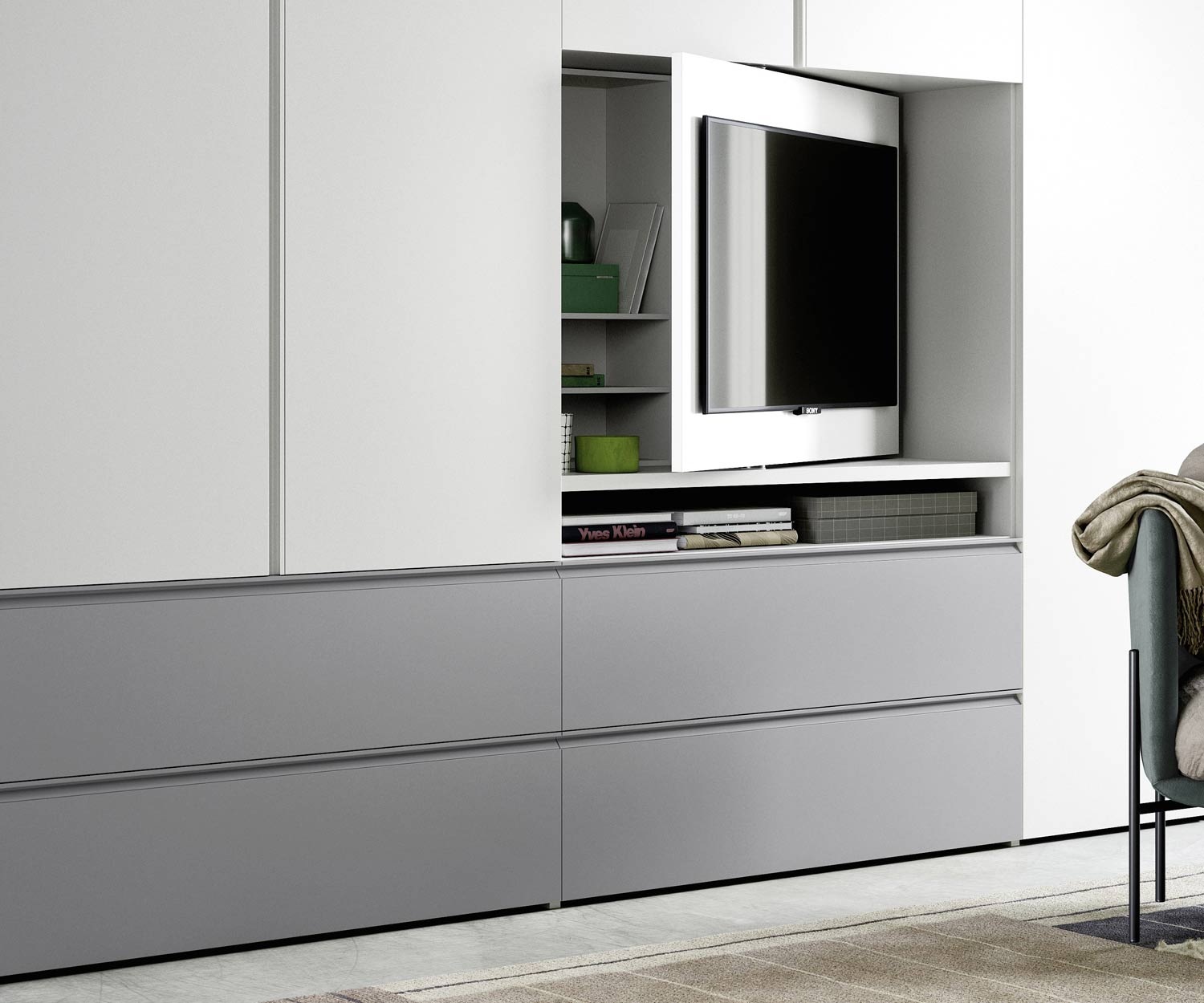 High-quality Novamobili Gola Wardrobe TV compartment swivelling module High-quality Novamobili Gola Wardrobe TV compartment swivelling module