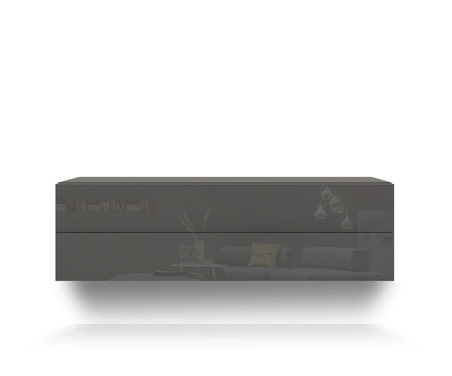 Novamobili Hängekommode Easy 2er B108 quarz410 Novamobili Hängekommode Easy 2er B108 quarz410