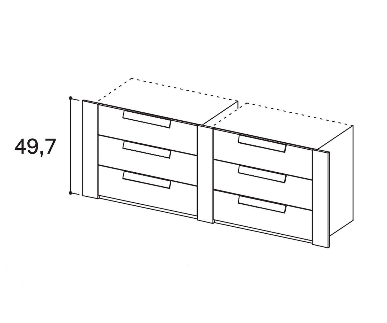 Novamobili Wardrobe accessories Armadi 3 double drawers