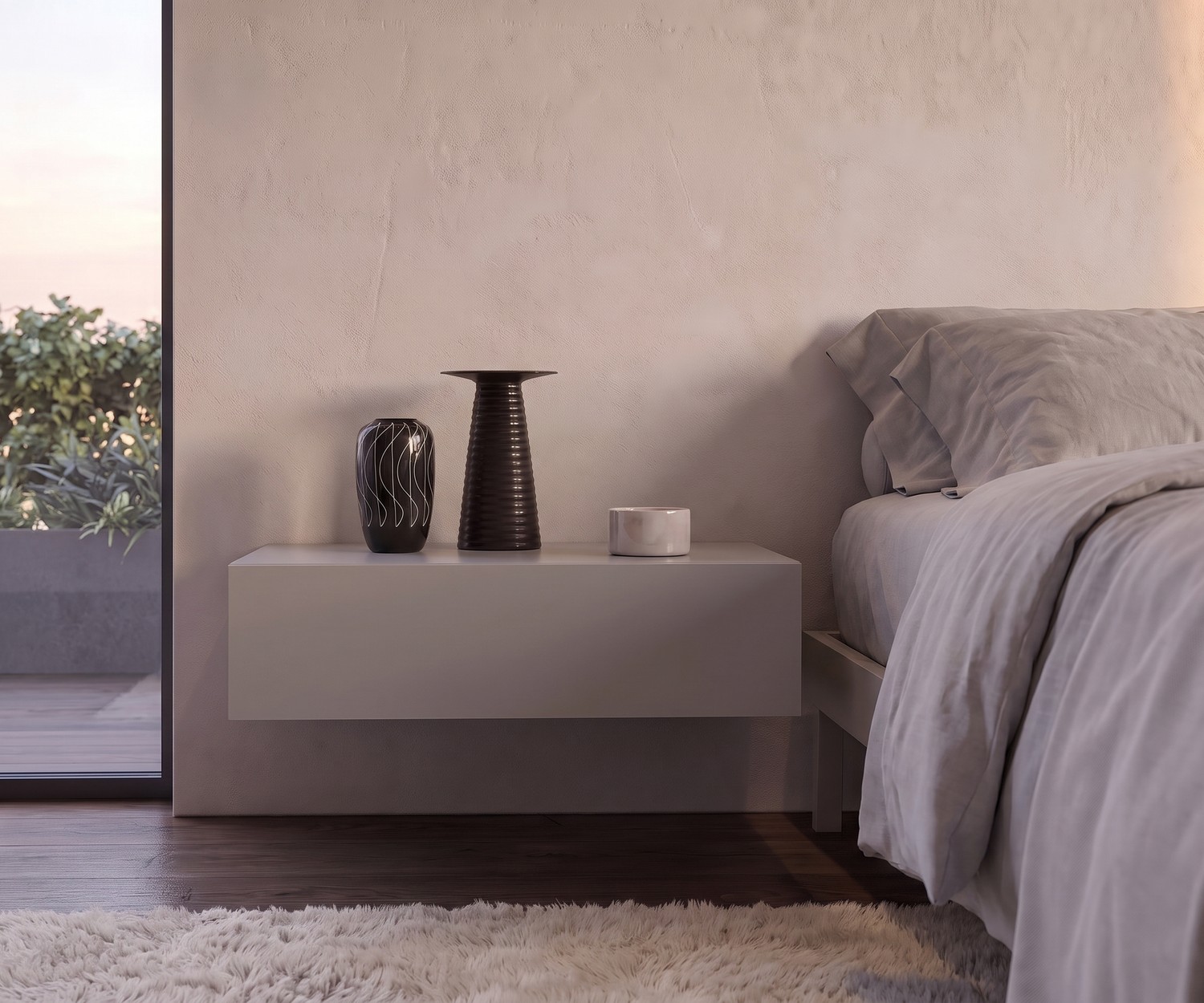Novamobili Easy bedside cabinet 1 drawer