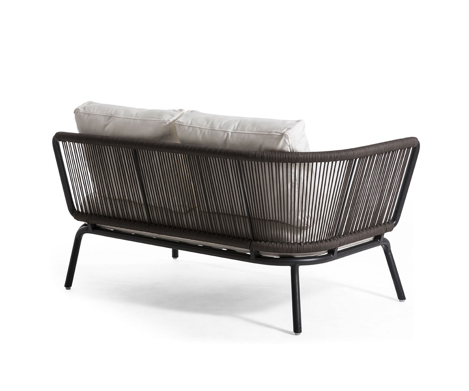 High-quality Oasiq Yland 2-seater sofa with aluminium frame in dark grey High-quality Oasiq Yland 2-seater sofa with aluminium frame in dark grey