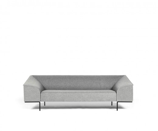 Exklusives Prostoria Design Sofa Seam mit hellgrauem Bezug