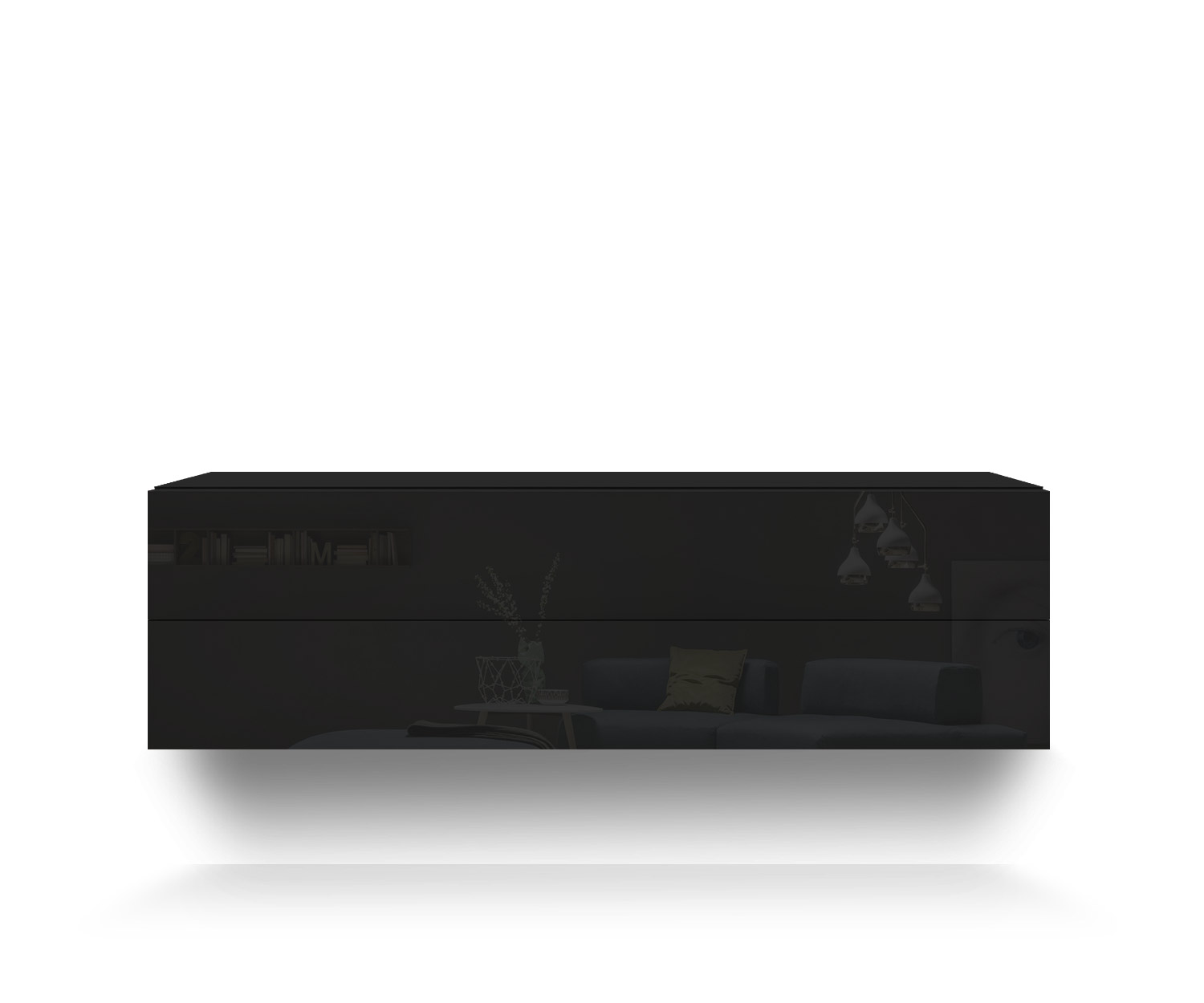 Novamobili Hängekommode Easy 2er B108 schwarz418