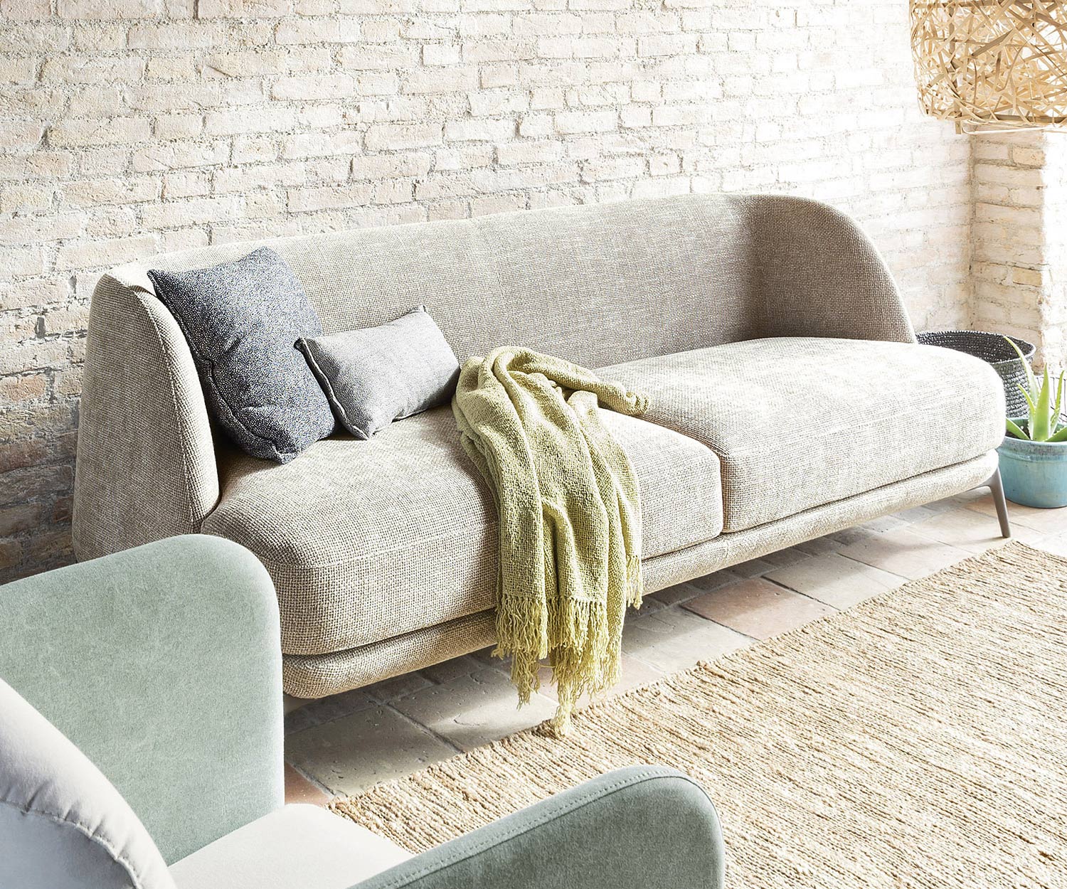 Novamobili Velvet design sofa with cold foam upholstery Novamobili Velvet design sofa with cold foam upholstery