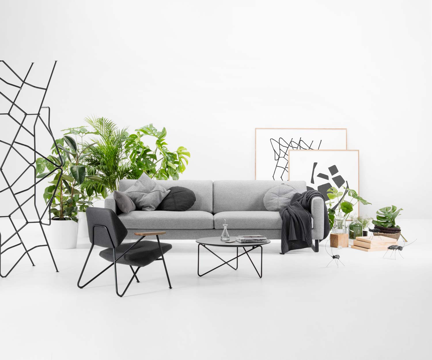 Prostoria Sessel Polygon in Moosgrün Prostoria Sessel Polygon in Moosgrün