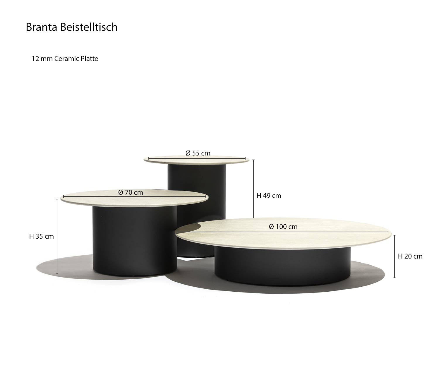 Designer Beistelltisch Branta Skizze Größen Maße Größenangaben Designer Beistelltisch Branta Skizze Größen Maße Größenangaben