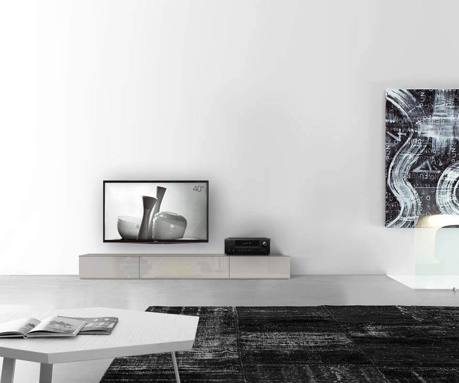 Design lowboard floor B210 H27 high gloss light grey Design lowboard floor B210 H27 high gloss light grey