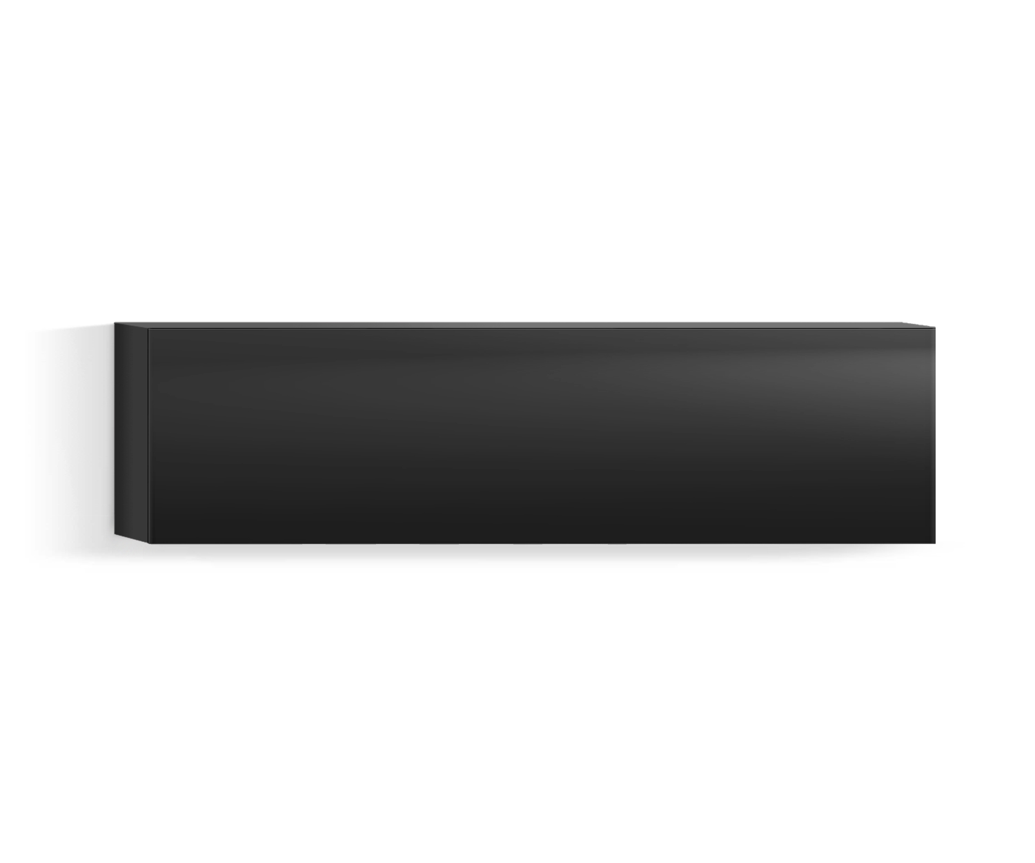 Design Wohnzimmer Hängeschrank Horizontal H32 B120 unten schwarz318