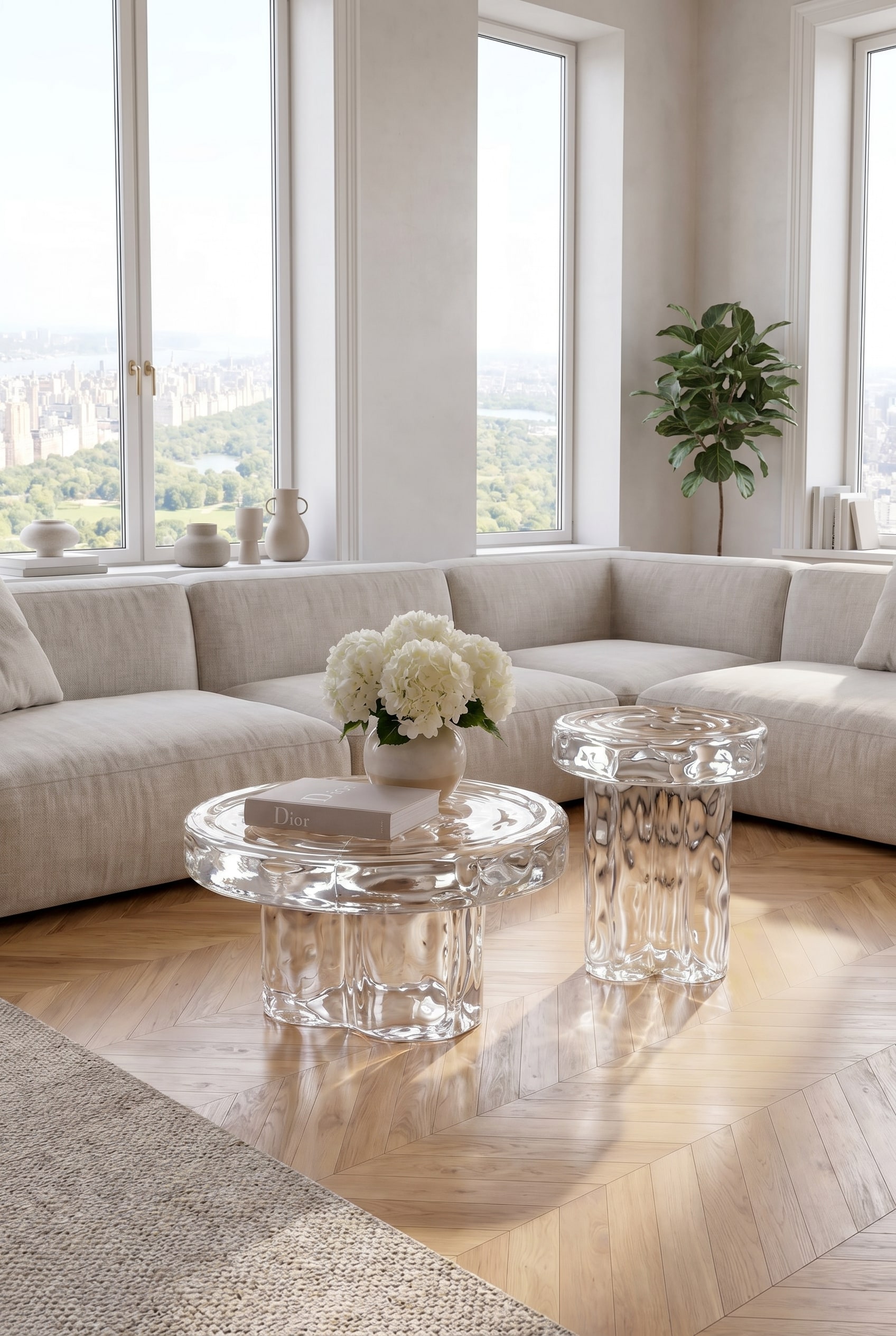 Tavolino Miniforms Soda nel soggiorno moderno come elegante pezzo d'arredo