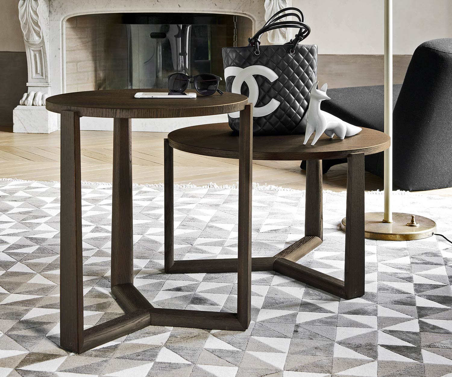 Exklusiver Livitalia Design Couchtisch Madeira Eiche Braun Exklusiver Livitalia Design Couchtisch Madeira Eiche Braun