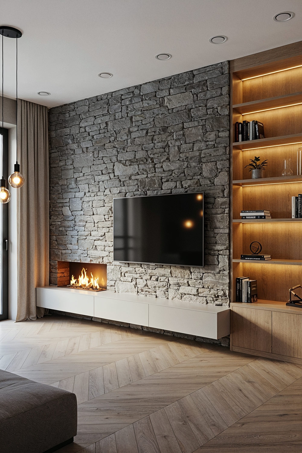 12 kreative Wandgestaltungsideen fürs Wohnzimmer | Livarea