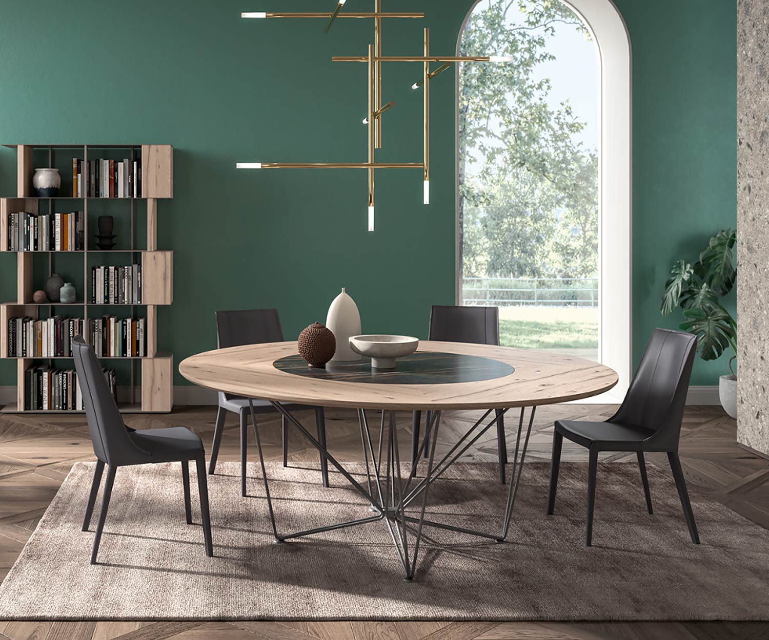 Ozzio Design Lederstuhl Esszimmerstuhl Loren S337 in Glattleder Dunkelgrau Ozzio Design Lederstuhl Esszimmerstuhl Loren S337 in Glattleder Dunkelgrau