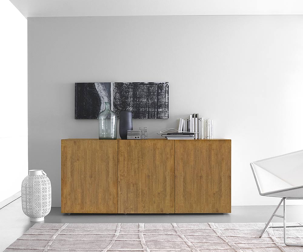 FGF Mobili Box Sideboards Parawood Oak