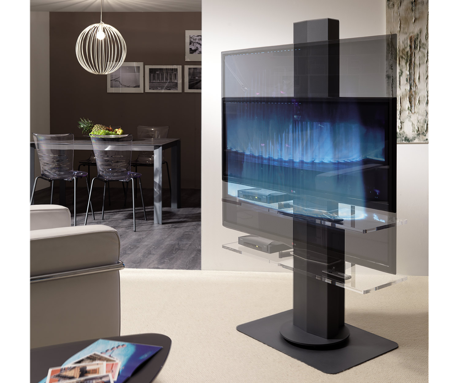 Hochwertiger Ozzio Designer TV Ständer UNO