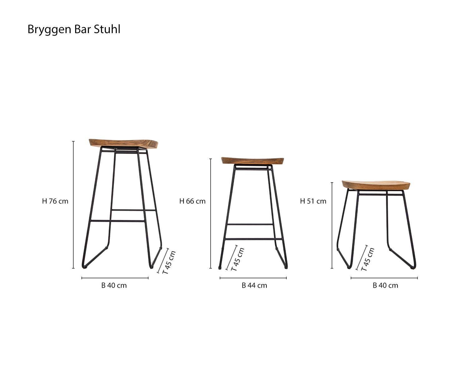 Oasiq Bryggen Stuhl Skizze Größen Größenangaben Maße