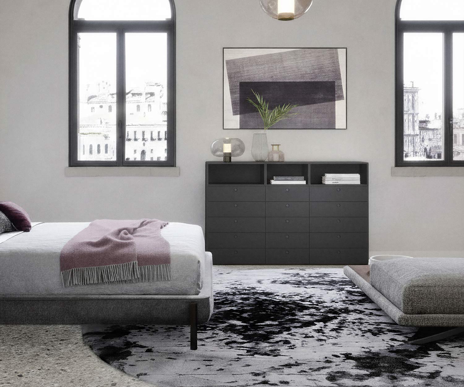 Novamobili Square high chest of drawers Novamobili Square high chest of drawers