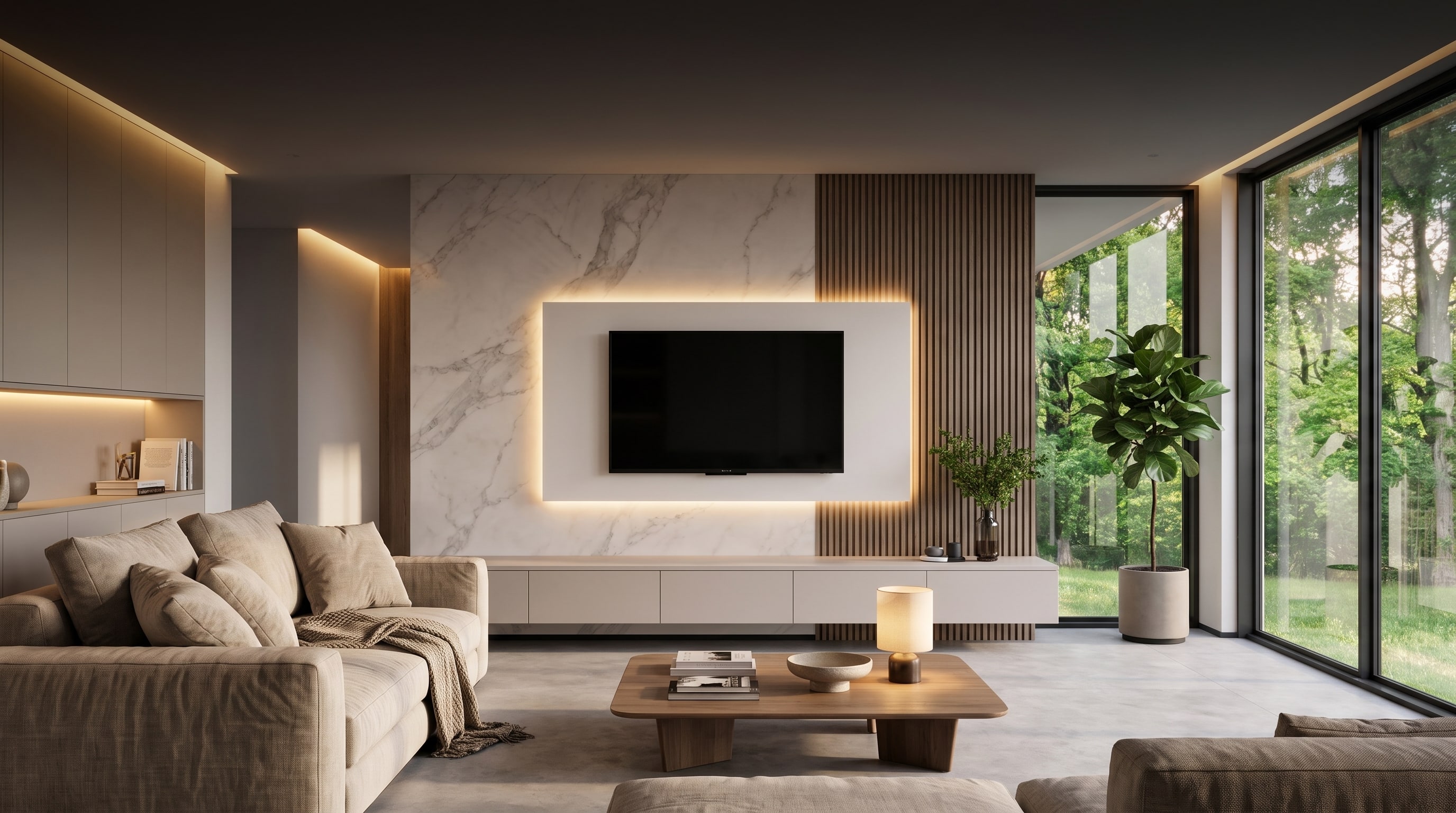 12 Acoustic Panel Ideas: Transform Your Living Room TV Wall