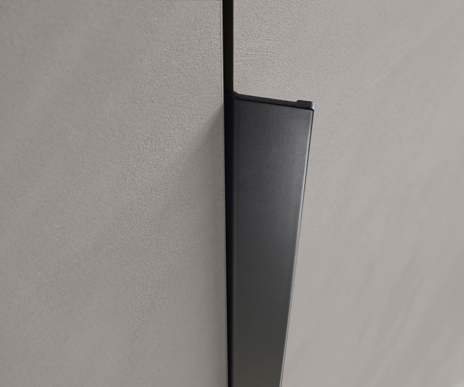 Livitalia Design wardrobe Liscia with concrete spatula look
