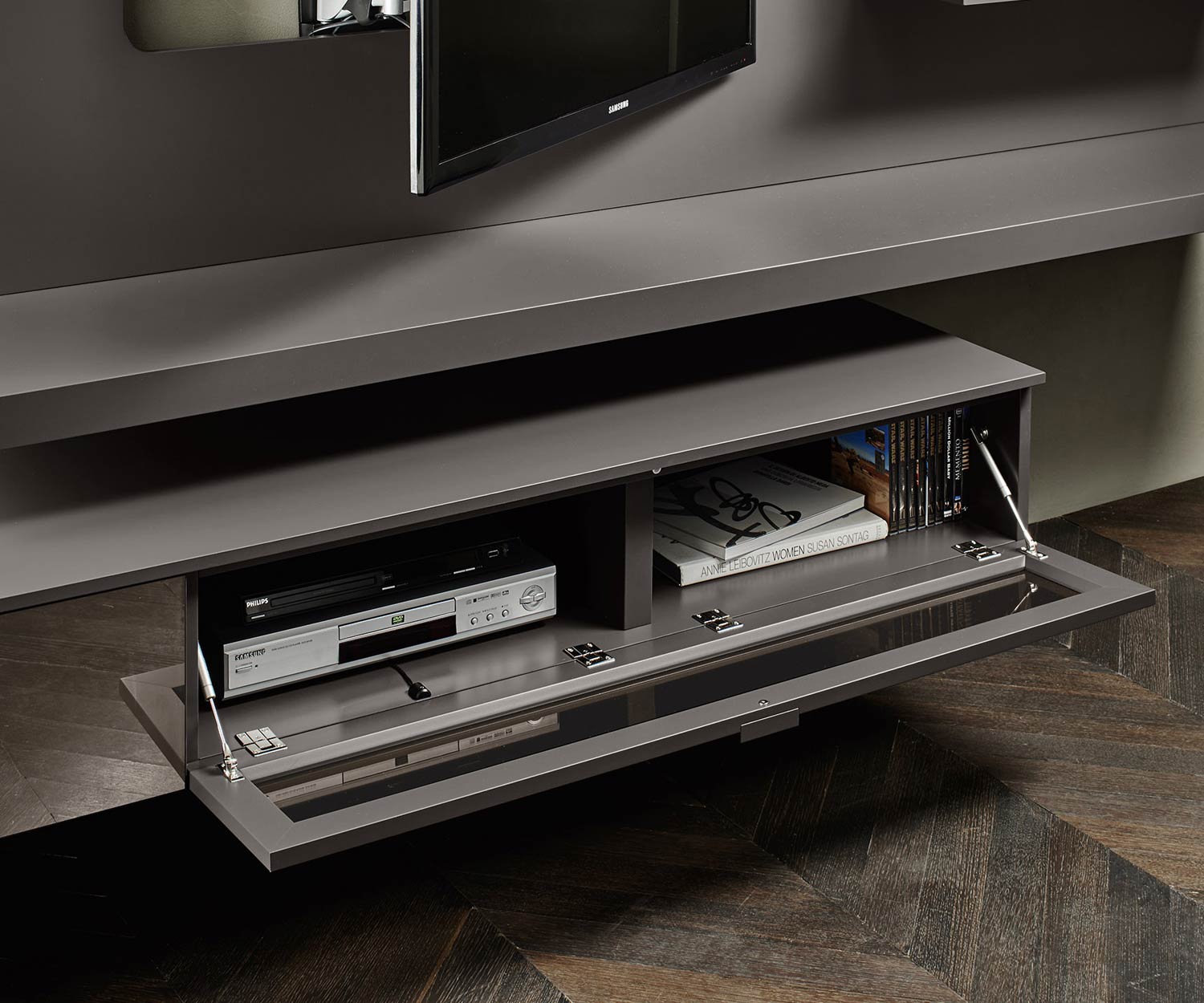 High-quality Livitalia Design wall unit C54 in detail with infrared folding door High-quality Livitalia Design wall unit C54 in detail with infrared folding door