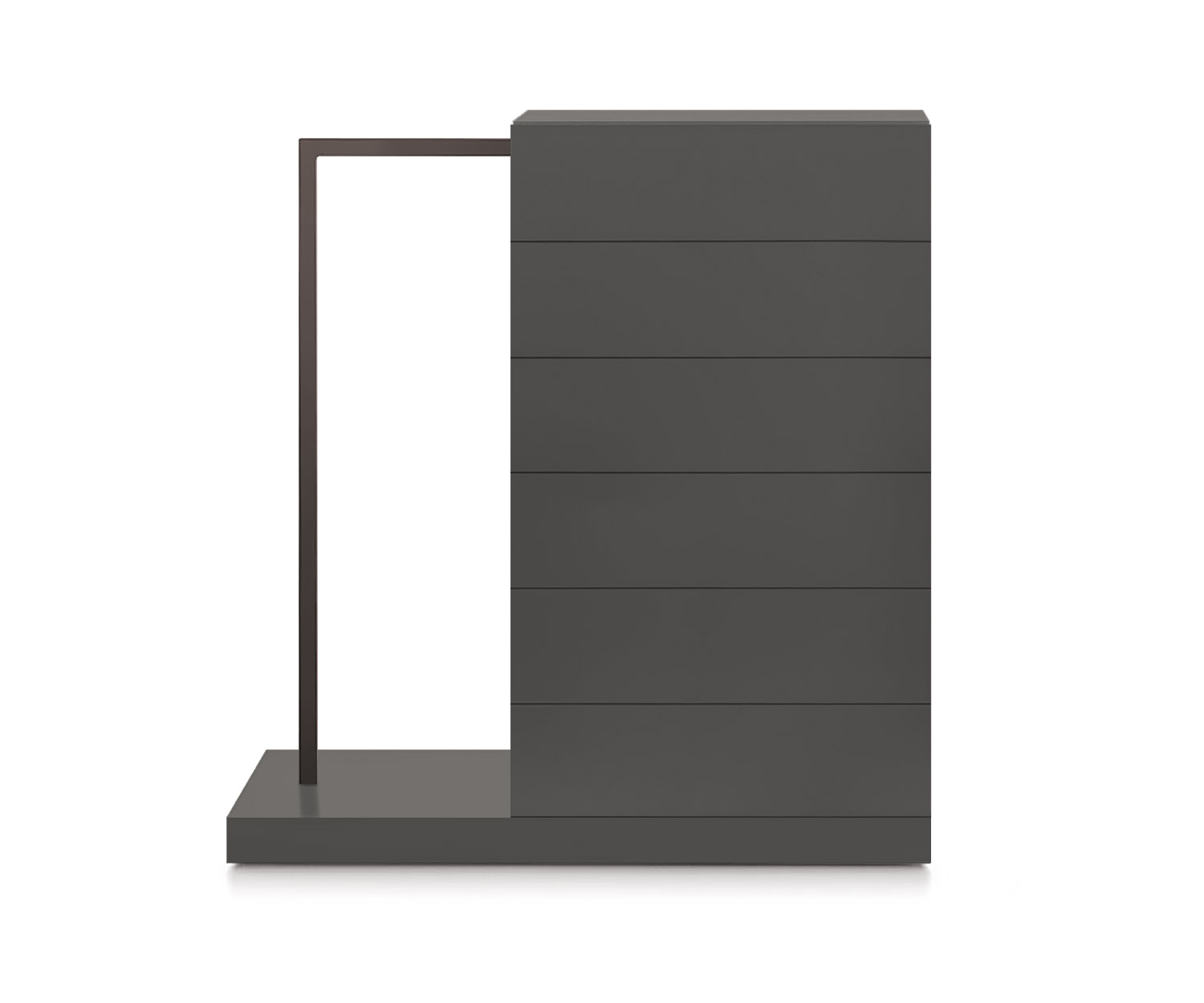 Novamobili Hochkommode Easy6 + Garderobe links B64cm matt quarz310 Novamobili Hochkommode Easy6 + Garderobe links B64cm matt quarz310
