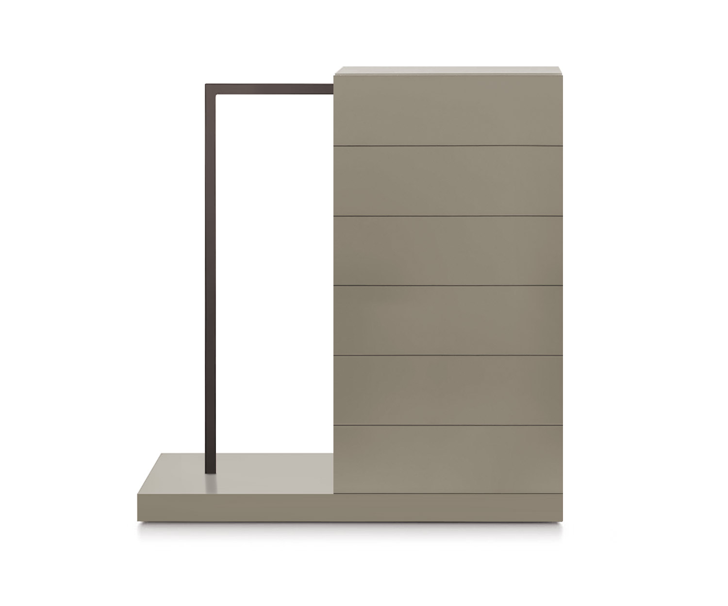 Novamobili Hochkommode Easy6 + Garderobe links B54cm matt sand333 Novamobili Hochkommode Easy6 + Garderobe links B54cm matt sand333