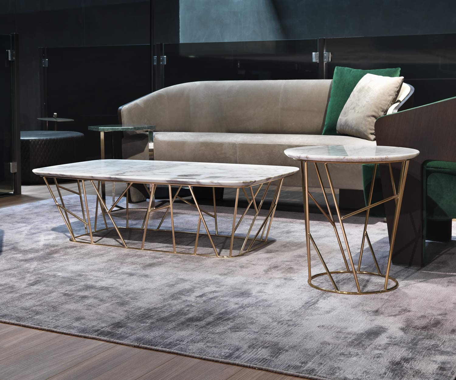 Marelli Twig Carrara marble coffee table Marelli Twig Carrara marble coffee table