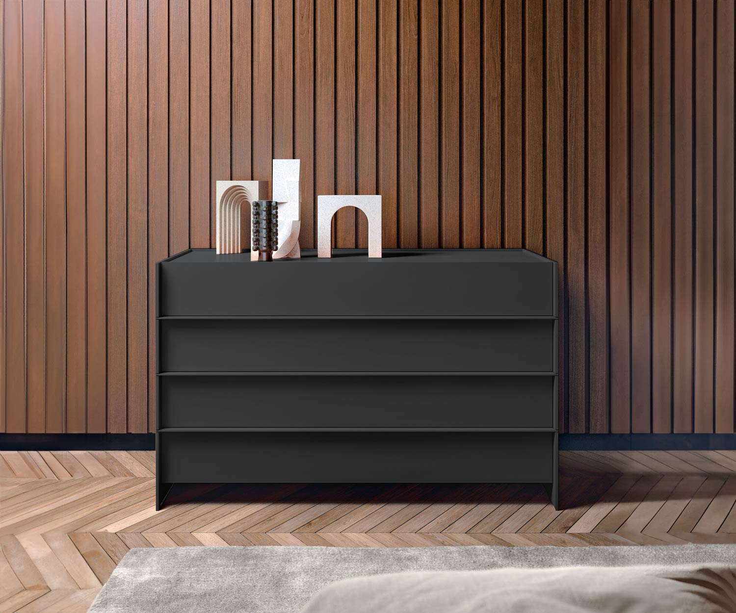 Capo d'Opera Groove chest of drawers Capo d'Opera Groove chest of drawers