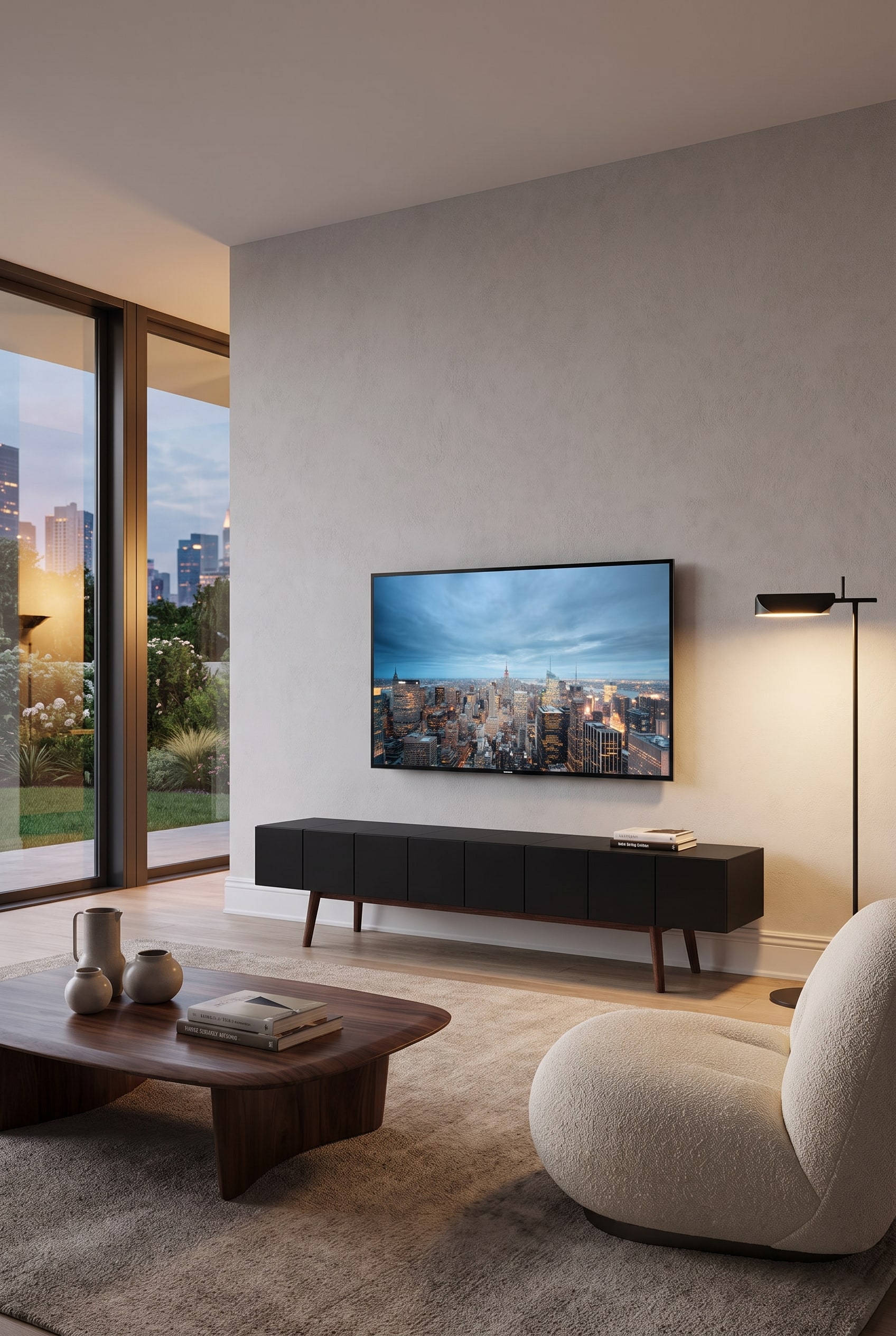 5 Soluzioni per nascondere i cavi del mobile TV in soggiorno — Soluzione 4: La guida nel battiscopa – Una deviazione nascosta per tutti i cavi