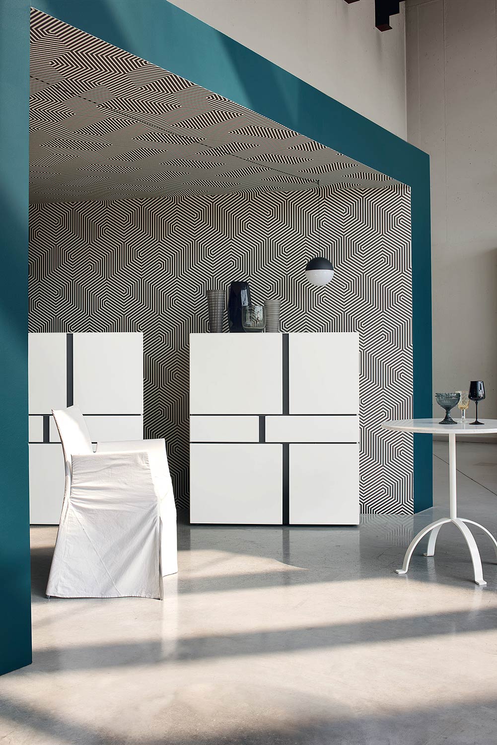Design Highboard Abaco weiss Design Highboard Abaco weiss