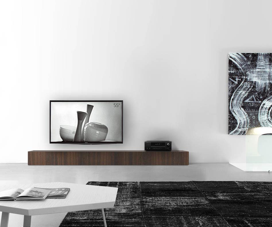 Livitalia Holz Design Lowboard Konfigurator Boden 270 cm 24 cm 46 cm Eiche braun Livitalia Holz Design Lowboard Konfigurator Boden 270 cm 24 cm 46 cm Eiche braun