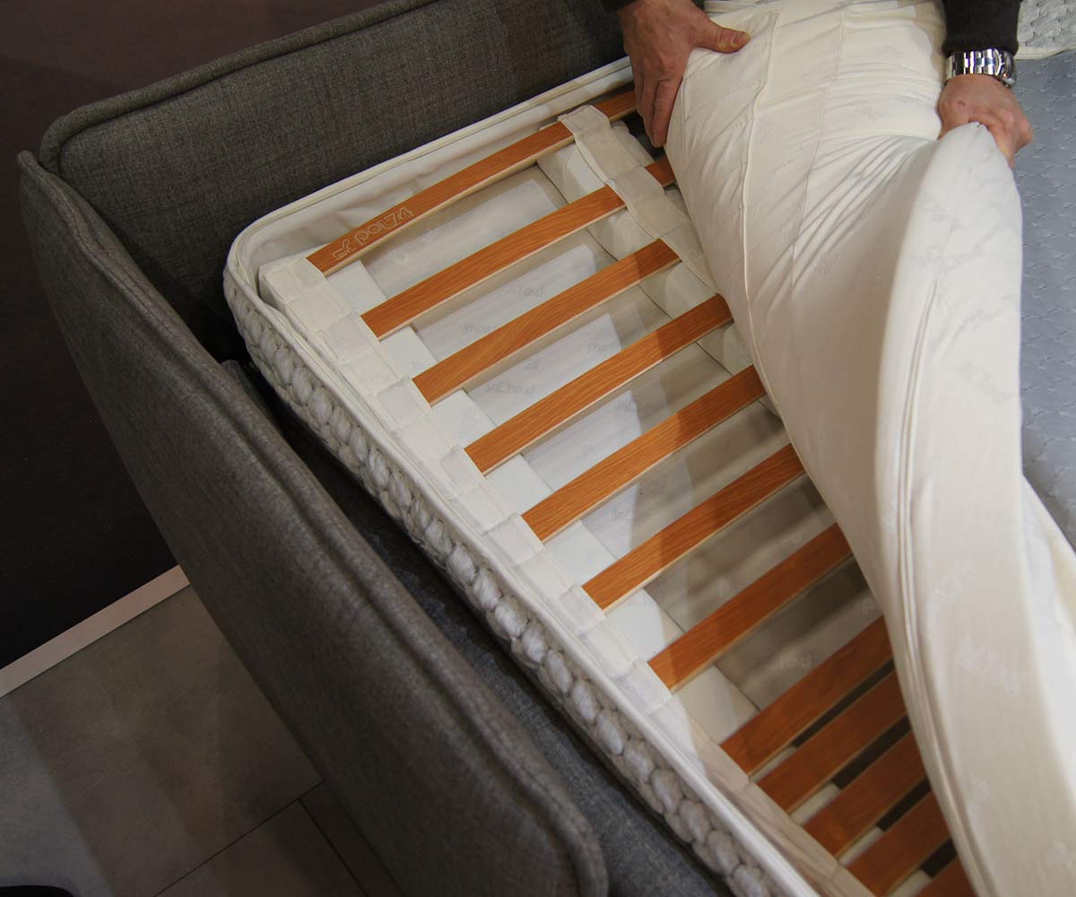 Hochwertiges Pol74 Atelier Chic Schlafsofa mit Boxspringmatratze Hochwertiges Pol74 Atelier Chic Schlafsofa mit Boxspringmatratze