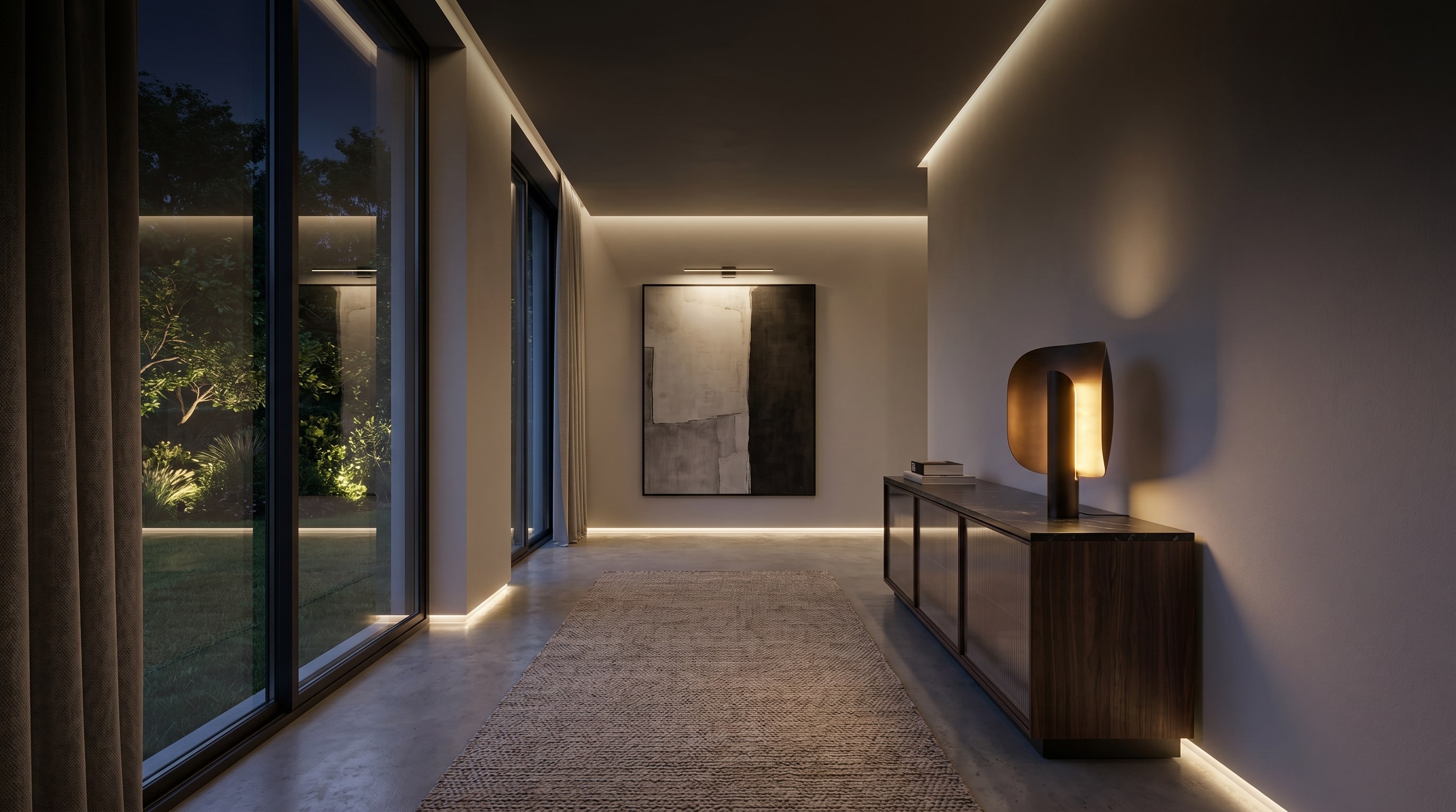 Make a Narrow Room Look Wider — The Hidden Light Trick