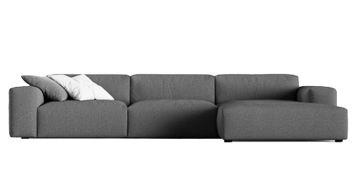 Cloud 2 seater chaise longue right