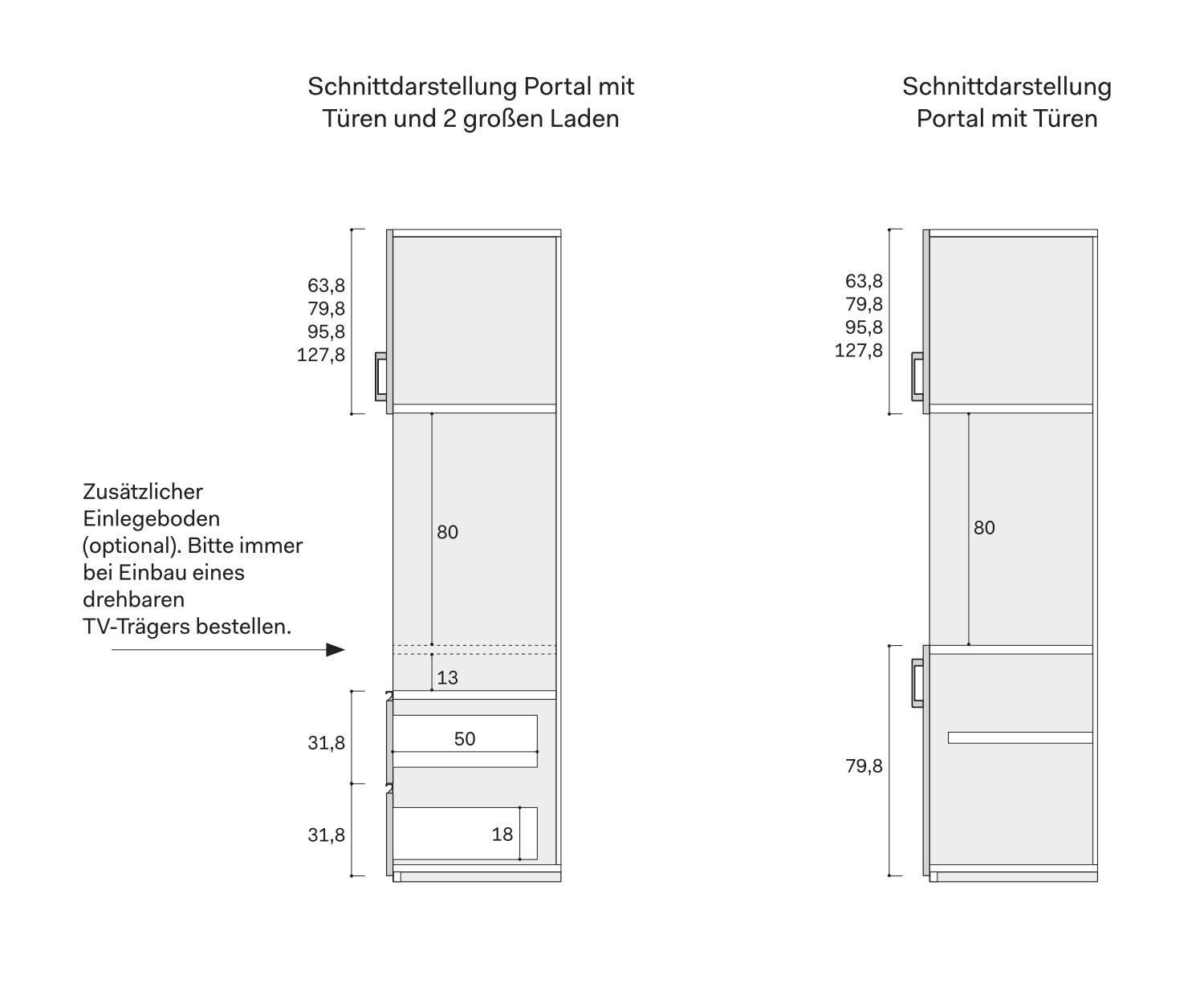 Novamobili Gola cabinet TV compartment modules Novamobili Gola cabinet TV compartment modules