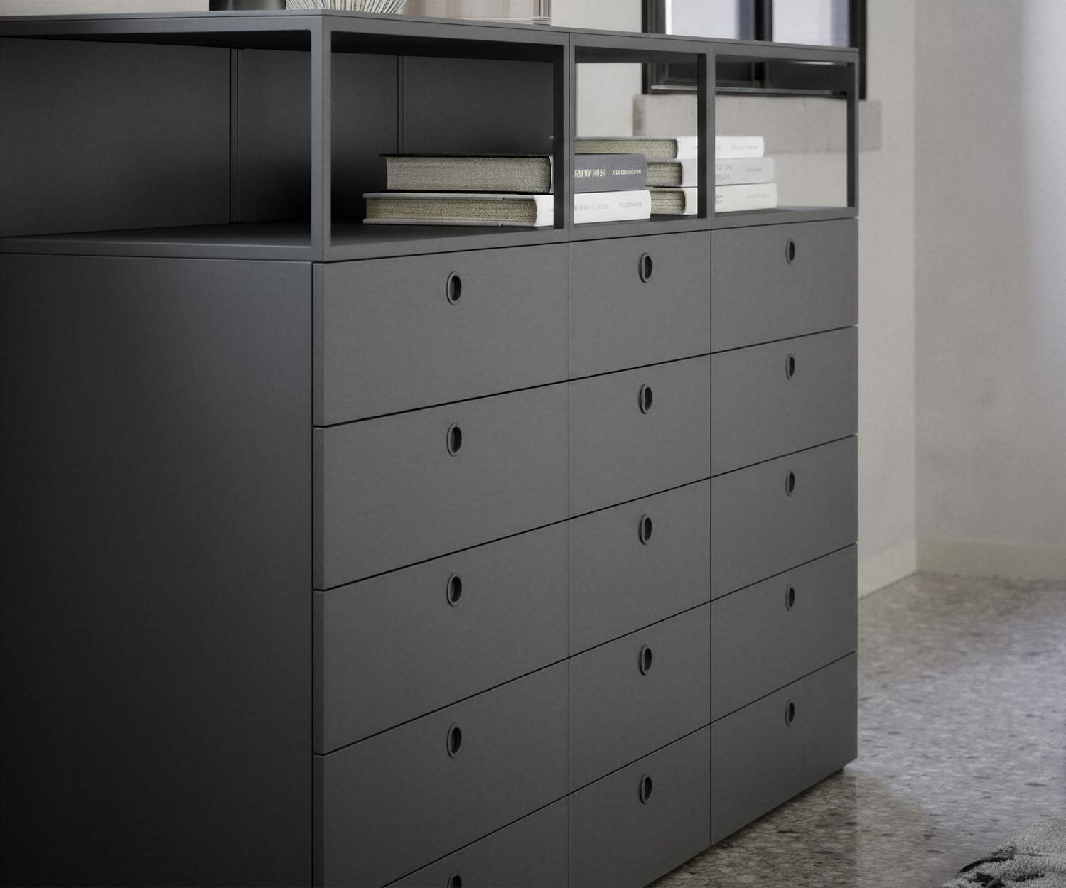 Novamobili Square high chest of drawers Novamobili Square high chest of drawers