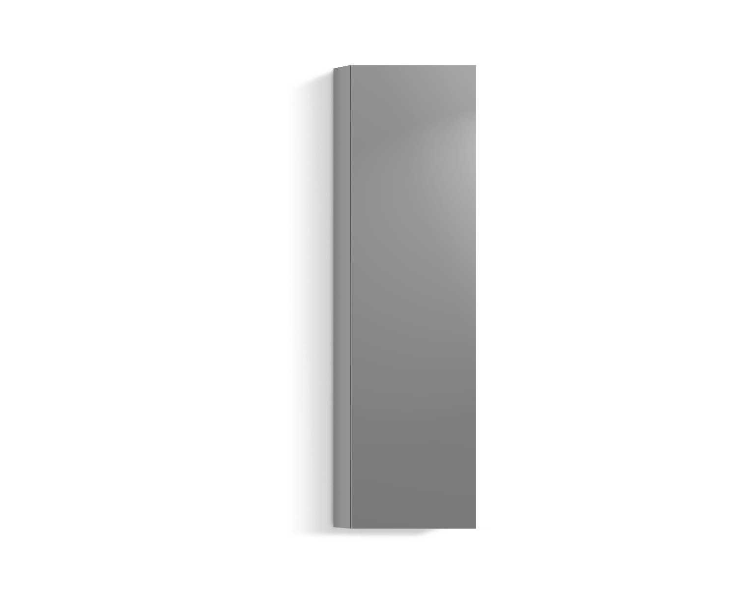Design Wohnzimmer Hängeschrank Vertikal H160 B45 hellgrau330