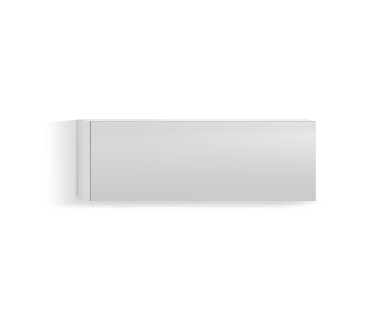 Design Wohnzimmer Hängeschrank Horizontal H32 B90 unten weiss300