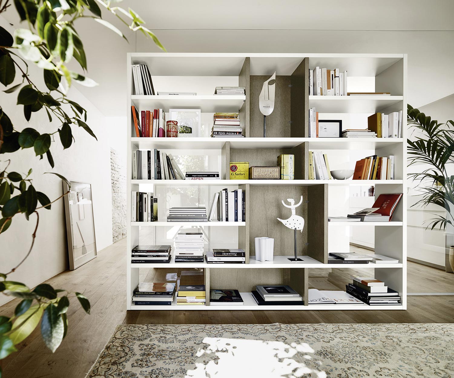 Exklusives Livitalia Design Raumteiler Bücherregal C87 Exklusives Livitalia Design Raumteiler Bücherregal C87
