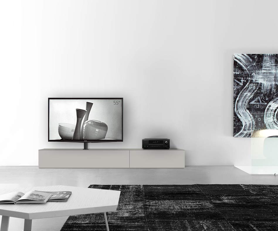 Design Lowboard Konfigurator mit TV Halterung Boden Breite 240 33,5 45 links matt hellgrau Design Lowboard Konfigurator mit TV Halterung Boden Breite 240 33,5 45 links matt hellgrau