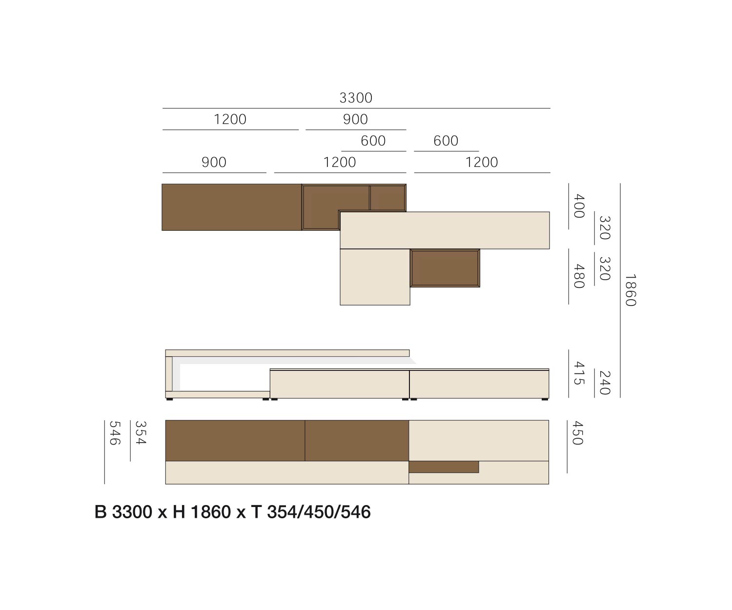 Livitalia Design wall unit C22 Dimensions Sketch Sizes Sizes Livitalia Design wall unit C22 Dimensions Sketch Sizes Sizes