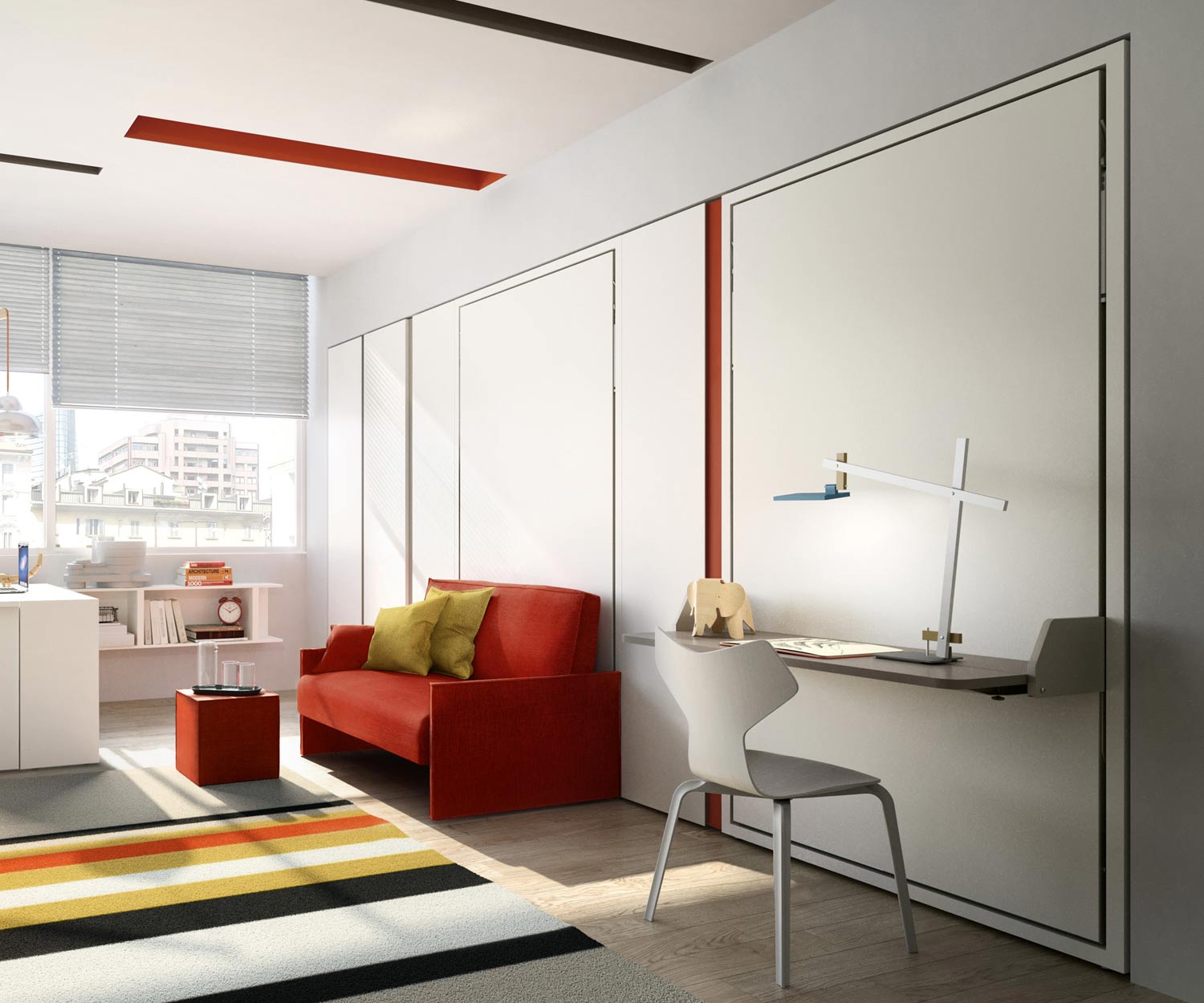 Clei Wardrobe beds Altea Book 120 Sofa open Clei Wardrobe beds Altea Book 120 Sofa open