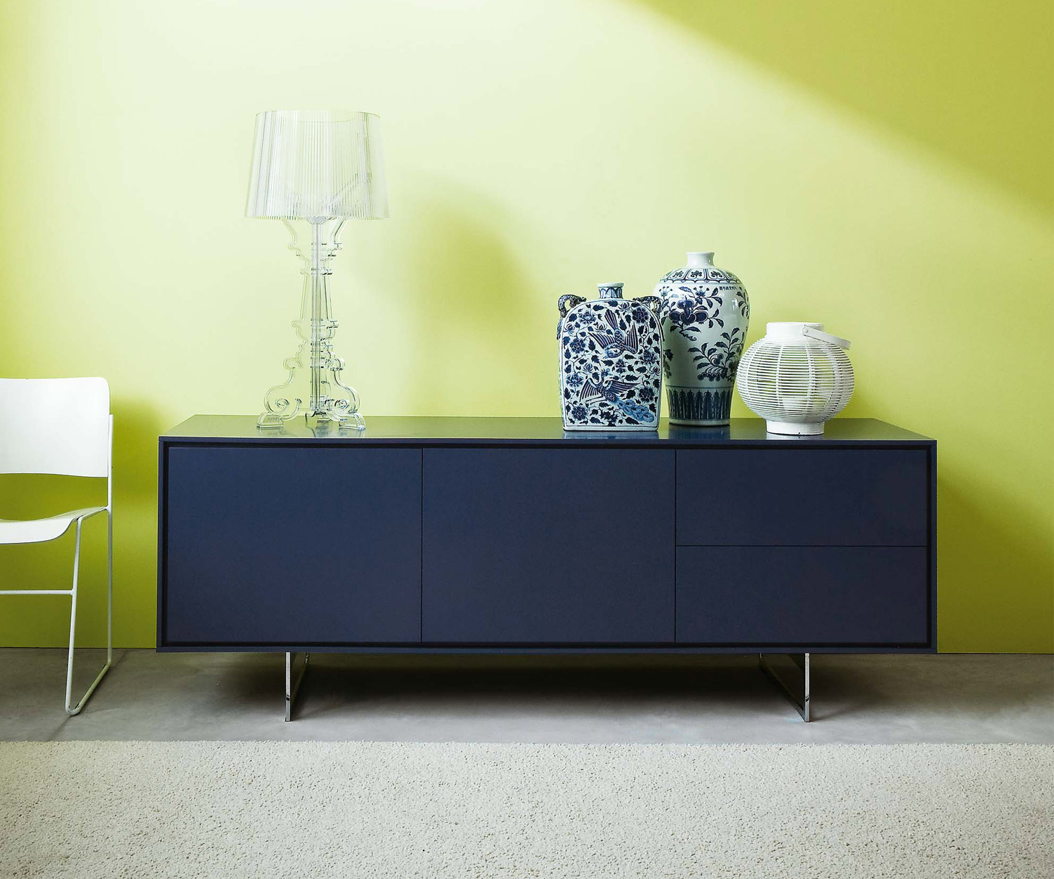Novamobili Sideboard Schatten 3 mit Schubladen rechts Novamobili Sideboard Schatten 3 mit Schubladen rechts