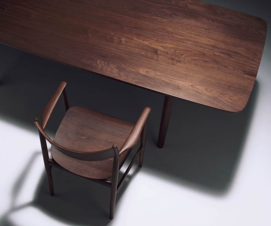 Conde House Kamuy designer armchair Frame and seat in solid walnut