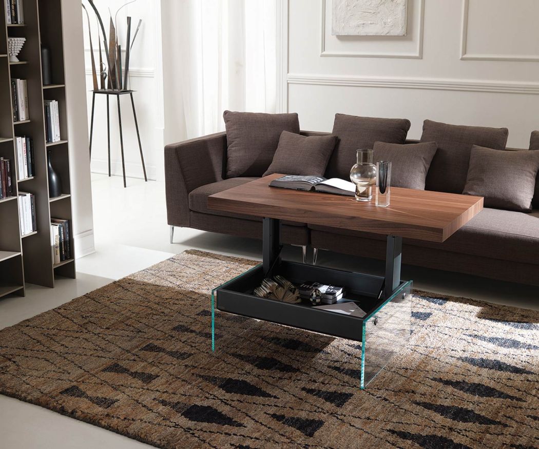 Ozzio Bellagio walnut coffee table