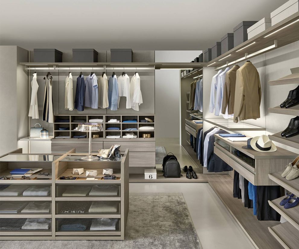 Walk-in designer wardrobe Livitalia Panorama