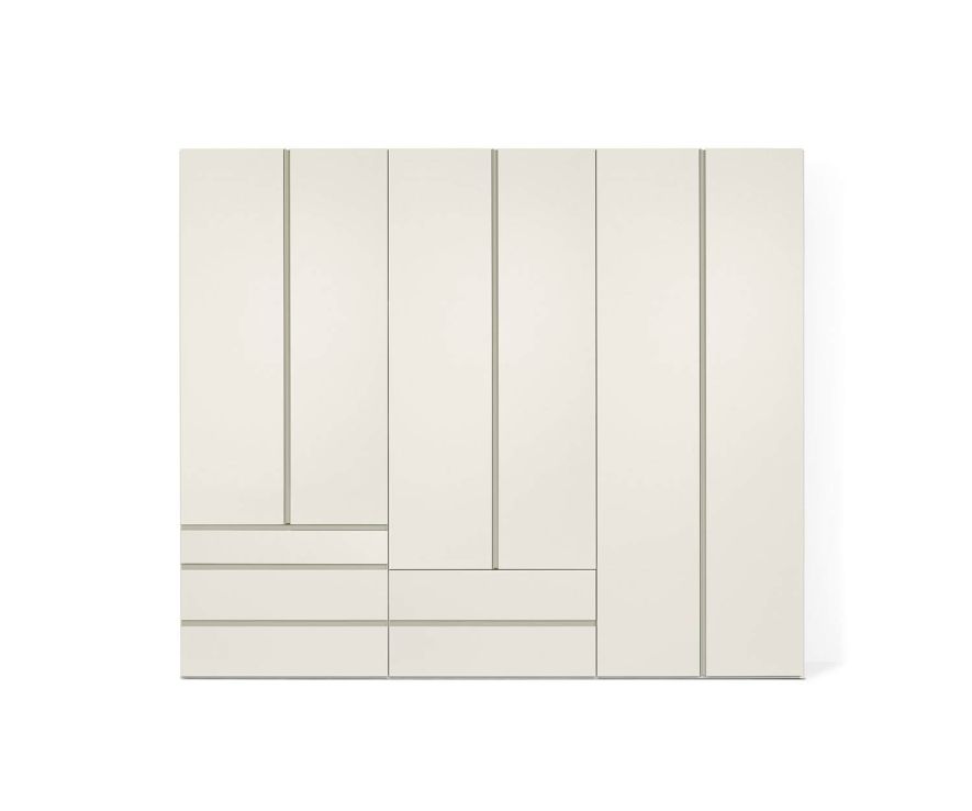 Exclusive Livitalia Design wardrobe Collage in matt white