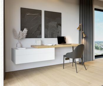 Floating chest of drawers for wall mounting