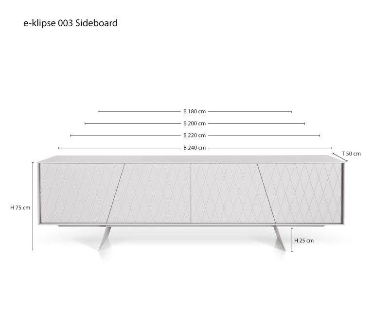 al2 e klipse 003 Designer Sideboard Sizes Dimensions Sketch Sizes Overview