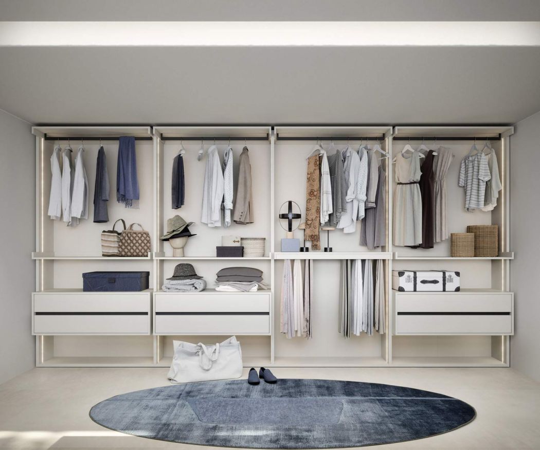 High quality dressing room luxury white open system Italy