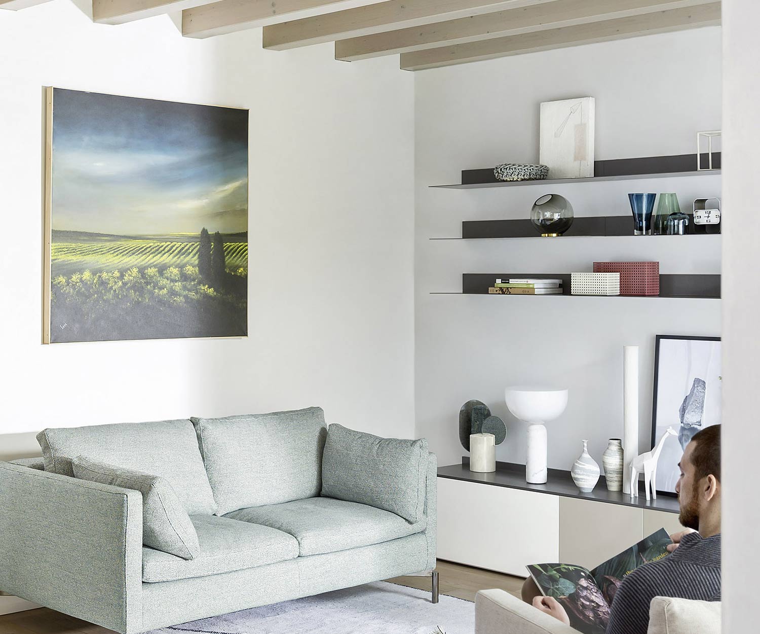 Design metal wall shelf